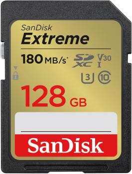 Preview: Extreme SDXC card (SDSDXVA-128G-GNCIN), 128 GB, 180 MB/s, U1 / V30