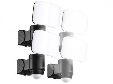 Preview: 4x Wireless LED Outdoor Spotlight with PIR Motion Detector, 300 lm, IP44