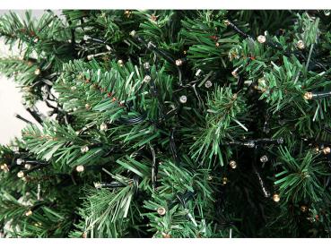 Preview: LED-Büschel-Lichterkette – 600 warmweisse LEDs, 6m, 8 Leuchtmodi, Timer – für Innen und Aussen (IP44) – stimmungsvolles Licht für Balkon, Terrasse und Garten