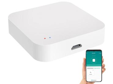 Preview: Passerelle WLAN 2-en-1 ELESION - Extension Smart Home compatible ZigBee 3.0 & Bluetooth 5 - Contrôle App - Blanc