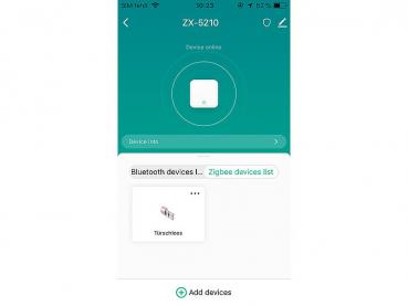 WLAN gateway for ZigBee and Bluetooth compatible ELESION devices