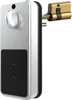 Preview: Motorbetriebener ZigBee-Schliesszylinder TS-100.app - Fingerprint, Code, App & Schlüsselkarte - IP55 wetterfest für PZ-Zylinder - Smart Home kompatibel