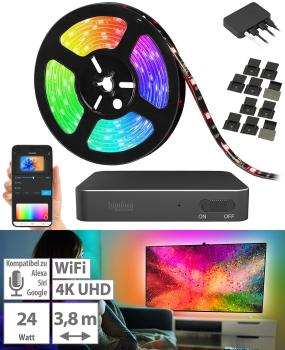 Preview: HDMI TV Sync Box for Ambient Light, RGB IC LEDs, 4K UHD WLAN, 55-65“