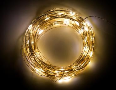 Preview: set di 4 fili luminosi LED USB, 100 LED, 8 modalità, 10 m, bianco caldo Preview: set di 4 fili luminosi LED USB, 100 LED, 8 modalità, 10 m, bianco caldo