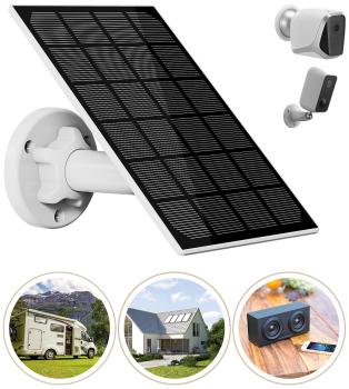 Preview: set of 4 Universal Solar Panel for Battery IP Cameras, 3W, IP65