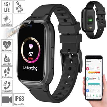 Preview: montre-portable GPS 4G/LTE pour seniors avec appel garanti Easy et visiophonie