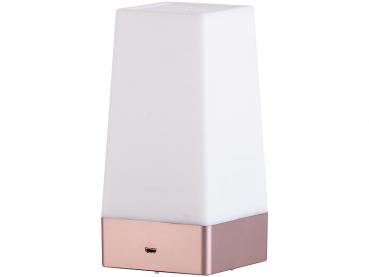 Preview: Lampe de table LED à piles avec détecteur de mouvement PIR, USB, blanc chaud, angulaire