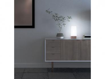 Preview: Lampe de table LED à piles avec détecteur de mouvement PIR, USB, blanc chaud, angulaire