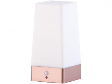 Preview: Lot de 2 lampes de table LED à piles avec détecteur de mouvement PIR, blanc chaud, angulaire