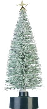 Preview: Bunter LED-Weihnachtsbaum 25 cm - Flexible Batterie-Stromversorgung (3x AAA) - Bunte LEDs in Rot, Grün, Gelb, Blau - Wiederverwendbar