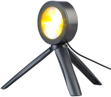 Preview: Sonnenuntergangs-LED-Projektionslicht mit Stativ - Entspannendes Ambiente an Wand, Decke, Boden - USB, 7 Watt, Ø 8 cm