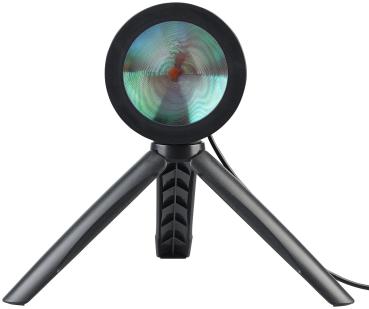 Preview: Sonnenuntergangs-LED-Projektionslicht mit Stativ - Entspannendes Ambiente an Wand, Decke, Boden - USB, 7 Watt, Ø 8 cm