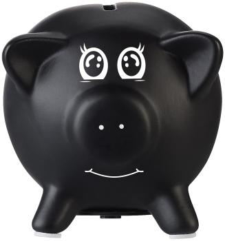 Preview: set of 2 ceramic piggy bank to write around, chalk, key