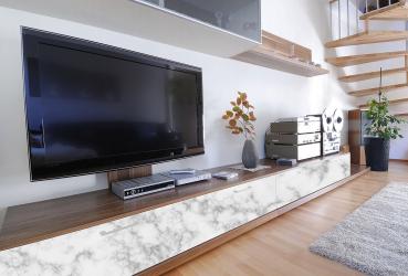 Preview: lot de 2 films de décoration et d‘ameublement “Marbre“ pour projets DIY, 60 x 300 cm