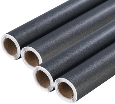 Preview: set of 4 decoration and furniture film “Anthracite“ for DIY projects, 60 x 300 cm