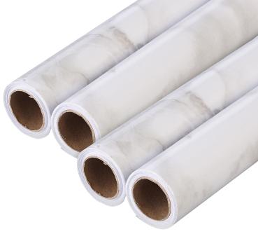 Preview: set of 4 decorative and furniture film “Marble“ for DIY projects, 60 x 300 cm