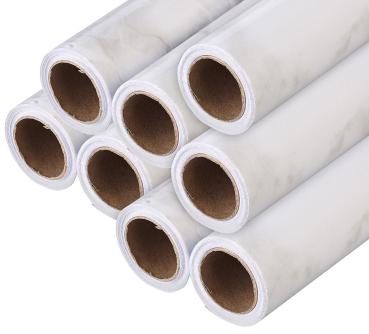 Preview: set of 8 decorative and furniture film “Marble“ for DIY projects, 60 x 300 cm