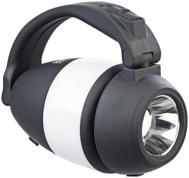 Preview: lanterna da campeggio a batteria 4in1, lampada a mano e da tavolo con caricatore di emergenza USB, 225 lm