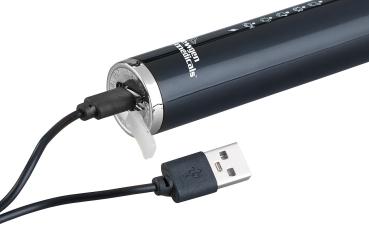 Preview: Travel USB rechargeable sonic toothbrush, 25,000 Hz, 5 modes, mesh pouch, IPX7