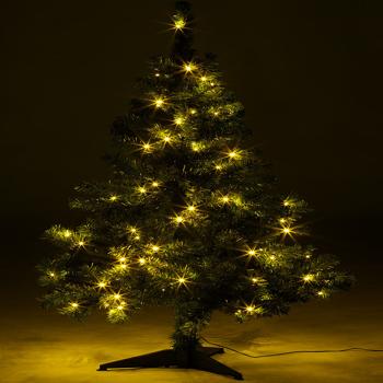 Preview: Arbre de Noël avec support au sol, 120 cm, 250 pointes, 100 LEDs
