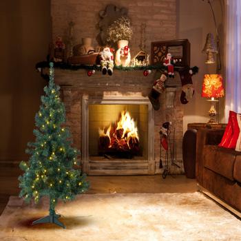 Preview: Arbre de Noël avec support au sol, 120 cm, 250 pointes, 100 LEDs