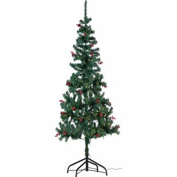 Preview: Künstlicher Weihnachtsbaum mit roten Beeren - Täuschend echt wirkende Kunsttanne mit 240 LEDs - 180 cm hoch, 364 Zweige, IP44 Preview: Künstlicher Weihnachtsbaum mit roten Beeren - Täuschend echt wirkende Kunsttanne mit 240 LEDs - 180 cm hoch, 364 Zweige, IP44