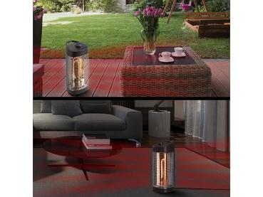 Preview: Colonna riscaldante IR per esterni, oscillazione, 600 / 1.200 watt, classe di protezione IPX4