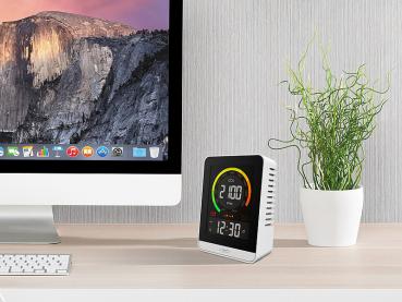 Preview: Digital CO2 Meter with Temperature, Humidity, Clock & Alarm Clock
