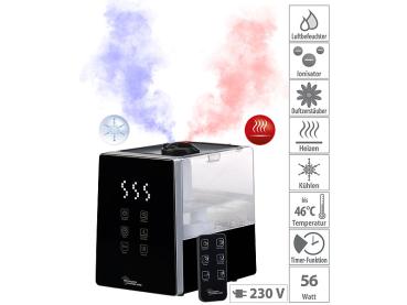 Preview: Digitaler Aroma-Luftbefeuchter mit Ionisator und Timer, 56 Watt