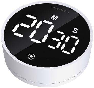Preview: Digitaler Küchentimer mit Drehrad, LCD-Display & Magnethalter