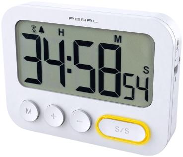 Preview: Digitaler Küchentimer mit Ton-, LED- und Vibrationsalarm und Uhrzeit