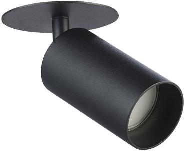 Preview: Spot mural & plafonnier orientable en aluminium, douille GU10 1-flamme, noir