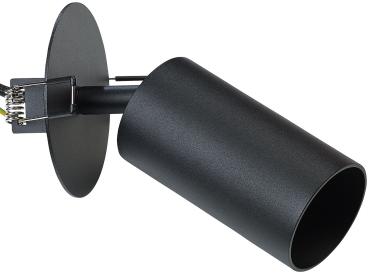 Preview: lot de 2 spots orientables pour murs et plafonds avec douille GU10, noir