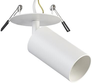 Preview: lot de 2 spots orientables pour murs et plafonds avec douille GU10, blanc