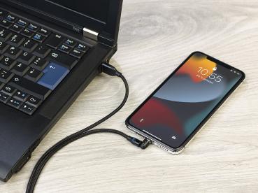 Preview: set di 2 cavi USB, spina magnetica per USB-C, Micro USB e Lightning Preview: set di 2 cavi USB, spina magnetica per USB-C, Micro USB e Lightning