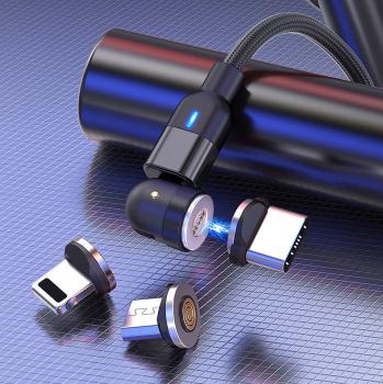 Preview: set di 4 cavi USB, spina magnetica per USB-C, Micro USB e Lightning Preview: set di 4 cavi USB, spina magnetica per USB-C, Micro USB e Lightning