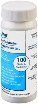 Preview: set of 100 6in1 water test strips, tests 6 parameters