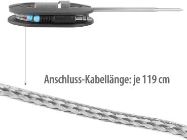 Preview: 2er-Set Zusatz-Sensoren für Grill-Thermometer DGT-50.app