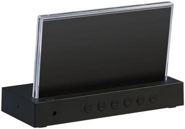 Funk-Wetterstation mit rahmenlosem LCD-Display, Aussensensor, Funk-Uhr