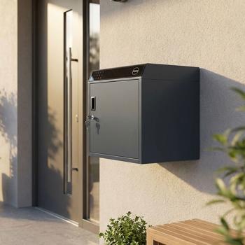 Cassetta postale intelligente in acciaio, 46 x 50 x 50 cm, PIN, App, IP55