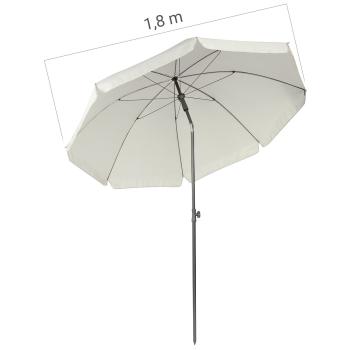 Preview: Parasol en deux parties avec protection solaire UV 50+, Ø 180 cm