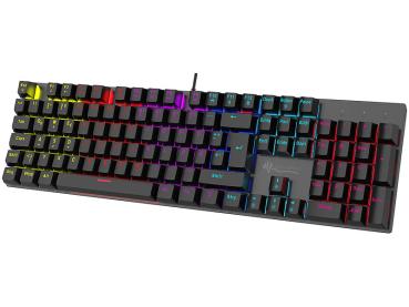 Preview: Clavier mécanique avec pavé numérique, éclairage RGB, anti-ghosting