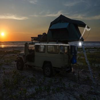 Preview: 2er-Set 2in1-Outdoor-USB-LED-Lichtschlauch, 90 LEDs, 630lm, weiss, IP67