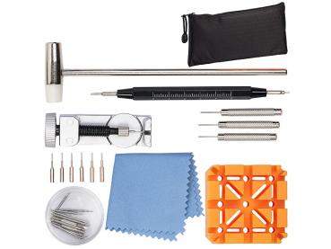 Preview: set per la riparazione di cinturini per orologi da 26 pezzi con borsa di conservazione