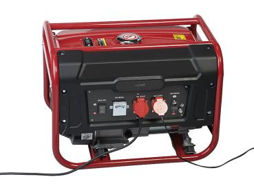Preview: Tragbarer Benzin-Generator BIG-260 - Mobile Stromversorgung für Garten, Camping, Baustelle & Notfälle - 2.600W (2.800W Spitze), 2x 230V, 15L Tank, 9h Laufzeit, IP23