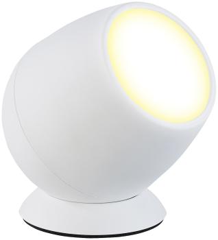 Preview: Smarte WLAN-Stimmungsleuchte, RGB-CCT-LEDs, 210 lm, 2,2 W, USB, weiss Preview: Smarte WLAN-Stimmungsleuchte, RGB-CCT-LEDs, 210 lm, 2,2 W, USB, weiss