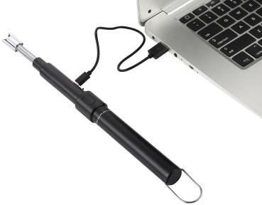 Preview: Briquet Arc Électrique Télescopique Sans Fil USB 80cm - Rechargeable Vent & Intempéries - Allumage Sécurisé Écologique & Économe pour Bougies & Gaz