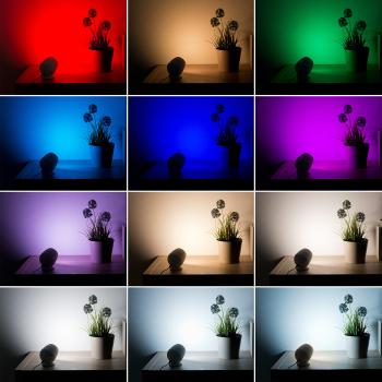 Preview: 4er-Set WLAN-Stimmungsleuchten, RGB-CCT-LEDs, 210 lm, 2,2 W, USB, weiss Preview: 4er-Set WLAN-Stimmungsleuchten, RGB-CCT-LEDs, 210 lm, 2,2 W, USB, weiss