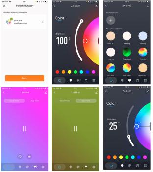 Preview: Smart RGB-Sonnenuntergangs-LED-Projektionslicht, 15 Watt, 180°, WLAN, App