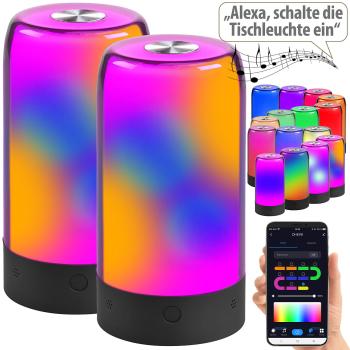 Preview: 2er-Set Smarte Stimmungsleuchten - RGB-IC-LEDs mit 16 Mio. Farbtönen & 15 Modi - WLAN, App ELESION, Alexa, Siri, Google Assistant, Tuya kompatibel Preview: 2er-Set Smarte Stimmungsleuchten - RGB-IC-LEDs mit 16 Mio. Farbtönen & 15 Modi - WLAN, App ELESION, Alexa, Siri, Google Assistant, Tuya kompatibel